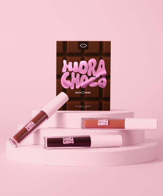 KIT LABIAL BOCA ROSA HIDRA CHOCO
